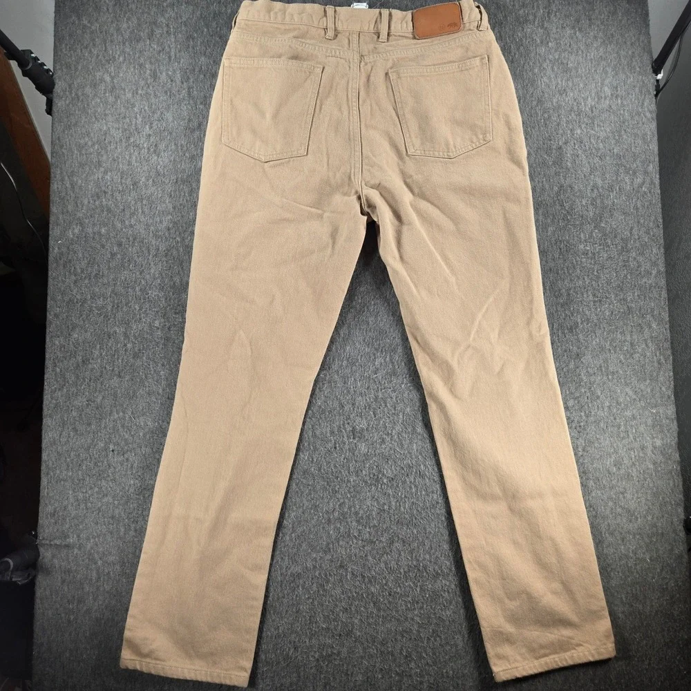 Taylor Stitch Democratic Pants Mens 33 Khaki Tan Organic Cotton Canvas Gorpcore